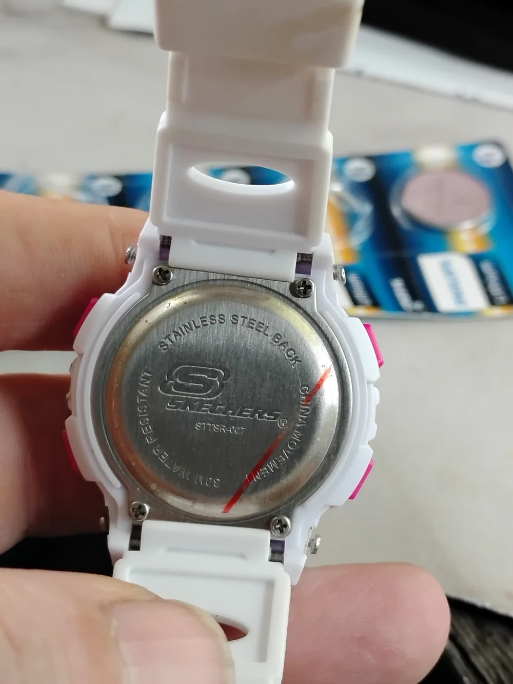 Skechers Ladies White & Pink Digital Swim Watch